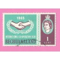 Bechuanaland-Used-1965-SACC188-International Co-operation Year-Thematic-Symbol