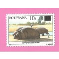Botswana 1992 Animals of Botswana Stamps of 1987 Surcharged -MM-Thematic-Fauna