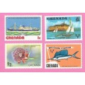 Grenada-MNH-Thematic-Transport-Ships-Boats-Fish