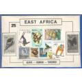 25 x Pre-Packed Mix Stamps-East Africa-Kenya-Uganda-Tanzania-Used-Sold as Is