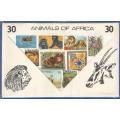 30 x Pre-Packed Theme Stamps-Animals of Africa-Used-Sold as Is