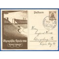 1936-German Olympics-Berlin-Post Card-Used