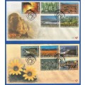 2001-Republic of South Africa-First Day Covers-SACC 7.26/7.27-South African Natural Wonders
