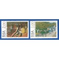 1996-RSA-Set of 2-Mint not Hinged- SACC 949/950-Gerard Sekoto Artist 1913-1993.
