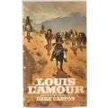 Book-Dark Canyon-Louis L`Amour-1971-149-page Book-Fair Condition-Soft-Cover