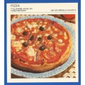 Vintage-Collectable-1967 Recipe Card-Africana-Paul Hamlyn-`Om Die Wereld Kaart 9`-Pizza