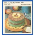 1967 Recipe Card-Africana-Paul Hamlyn-`Om Die Wereld Kaart 31`-Applekaka Med Vaniljsas