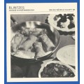 Vintage-Collectable-1967 Recipe Card-Africana-Paul Hamlyn-`Om Die Wereld Kaart 28`-Blintzes