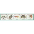 1985-MNH-RSA-Easter Stamps-Strip of 5-Fish