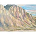 Oil Painting on Board-Mountain Scenery-Signed J.V.Timm `14