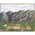 Oil Painting on Board-Landscape Scenery-J.V. TIMM `16
