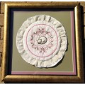 Framed Handmade Embroidery Cushion-Theme Cat-Wall Decor