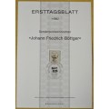 1982-First Day Sheet-Germany The 300th Anniversary of the Birth of John E.Böttger