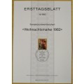 1982-First Day Sheet-Berlin Christmas Stamps