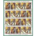 1981-RSA-MNH-Christmas Stamps-Top row stamps has a crease.