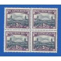 Union of South Africa 2d-MNH-Block SACC133 Reduced Size of 2d value