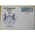 1970-Botswana-25th Anniversary of UN -FDC-Cover