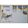 1984-Botswana-Traditional Transport-FDC-Cover.