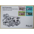 1976-Botswana-Introduction of First National Currency-FDC-Cover.