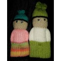 crotched/knitted item - Pair of dolls