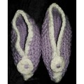 Crotched/Knitted item - Purple Booties