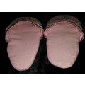Embroidered slippers for a baby