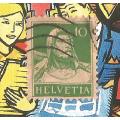 Helvetia-Used Single Stamp