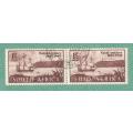 1949-Union of SA-Centenary of Arrival of British Settlers in Natal. Spots on Left stamp value