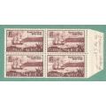 1949-MNH-Union of South Africa-Centenary of Arrival of British Settlers in Natal. Pennant Flaw