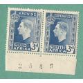 1937-MM-Union of South Africa-Coronation of King George VI. With Sheet Number in Black