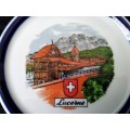 Lucerne Switzerland Themed small display plates 10cm Diameter