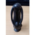 Wood carving of Mother and Child 14cm High