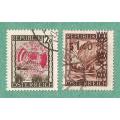 Austria Used 1946 U.S.S.R-Austria Friendship Congrees 1947 Postage Stamps of 1945-1947 Surcharged Ne