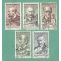 Czechoslovakia Used 1961 Cultural Anniversaries