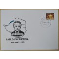 31st May 1979-Rhodesia-FDC-Last Day of Rhodesia.