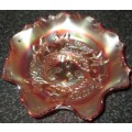 Home Decor-Carnival Glass-Bowl-Acorn/Fenton Glass -Good Condition