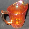 Home Decor-Carnival Glass-Milk Pitcher-Flute + Cane Imperial-Good Condition