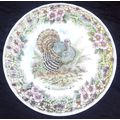 Collectable Plate-Wildlife Churchill-Myott Factory Archive Illustrations-Meleagridiana