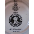 Collectable-Royal Doulton-Saucer-Dickens Ware-Mr Micawber-D6327