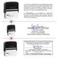 Set of 3 Stamps x Commissioner of oaths stamps, rubber stamp, self inking