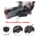 EJEAS V6 PRO Bluetooth Motorcycle Helmet Intercom Headset with 1200M BT Wireless Interphone