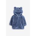 NEXT UK Navy Cosy Teddy Borg Fleece Bear Baby Jacket Size 12-18months