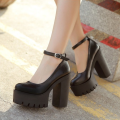 Thick Heeled Platform High Heel Shoes