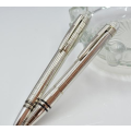 Luxury Silver Checker HOT Rollerball Pen MB Crytal Top Metal Roller ball Pens
