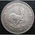 1948 FIVE SHILLINGS COIN  - CIRCULATED.