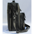 REDUCED!!!GENUINE LEATHER MESSENGER/TABLET BAG IN BLACK