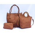 3 Piece Fashion Handbag PU Leather Set