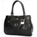 Gorgeous Genuine Leather Handbag In Black