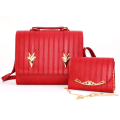 Gorgeous 2 Piece Handbag Set - in " Valentine " Red