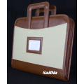Professional Portfolio Briefcase In Brown And Cream